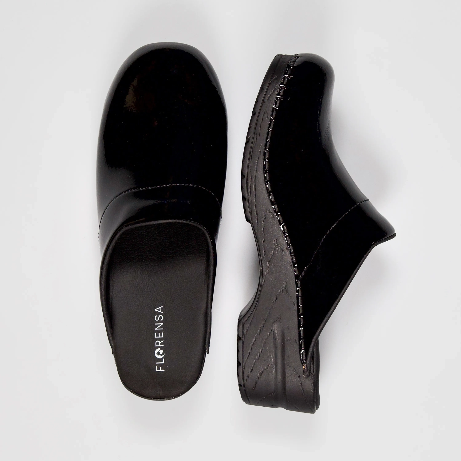 Florensa Klompen Flex - Black Patent